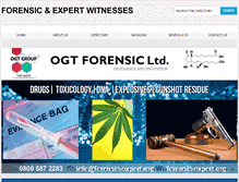 Tablet Screenshot of forensicandexpertwitness.com